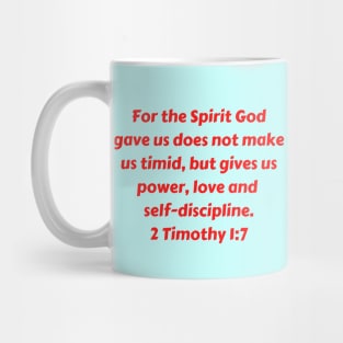 Bible Verse 2 Timothy 1:7 Mug